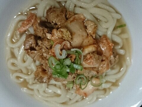 豚キムチうどん